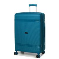 Чемодан большой L полипропилен Snowball 21204 76,5×53×31см 99+18л Синий 