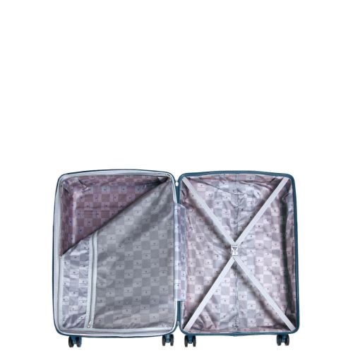 Чемодан большой L полипропилен Snowball 21204 76,5×53×31см 99+18л Синий