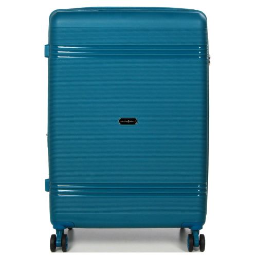 Чемодан большой L полипропилен Snowball 21204 76,5×53×31см 99+18л Синий