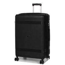 Чемодан большой L полипропилен Snowball 21204 76,5×53×31см 99+18л Черный 