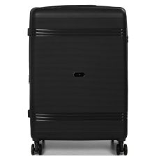 Чемодан большой L полипропилен Snowball 21204 76,5×53×31см 99+18л Черный 