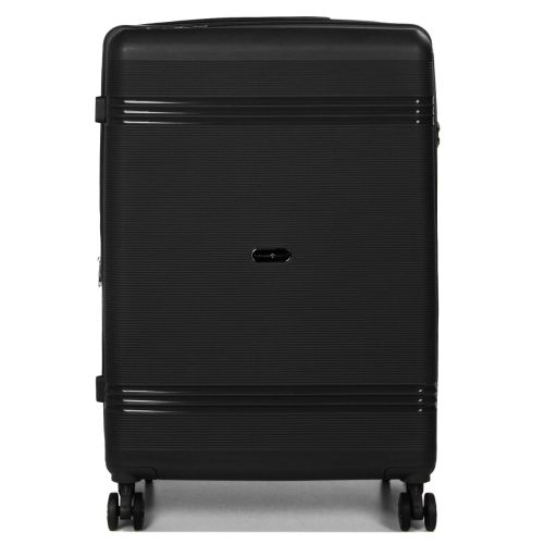 Чемодан большой L полипропилен Snowball 21204 76,5×53×31см 99+18л Черный
