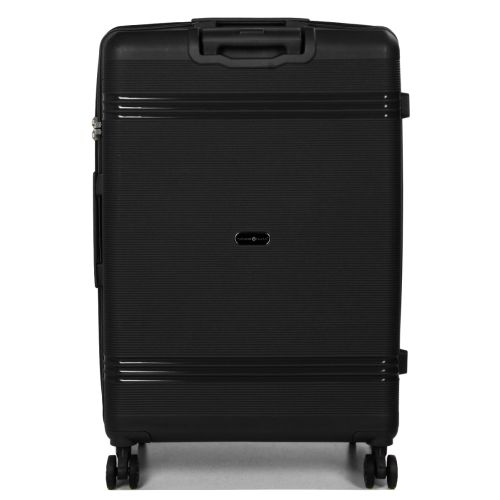 Чемодан большой L полипропилен Snowball 21204 76,5×53×31см 99+18л Черный