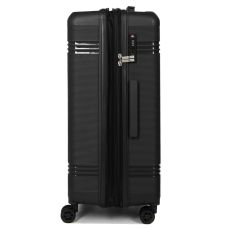 Чемодан большой L полипропилен Snowball 21204 76,5×53×31см 99+18л Черный 