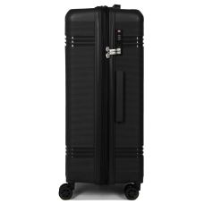Чемодан большой L полипропилен Snowball 21204 76,5×53×31см 99+18л Черный 
