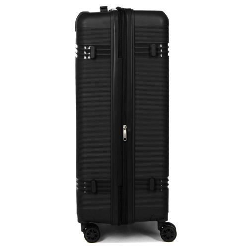 Чемодан большой L полипропилен Snowball 21204 76,5×53×31см 99+18л Черный