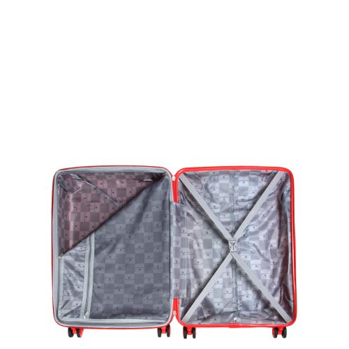 Чемодан средний M полипропилен Snowball 21204 67×47×27см 66+13л Красный