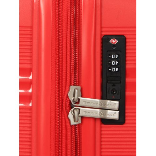Чемодан средний M полипропилен Snowball 21204 67×47×27см 66+13л Красный