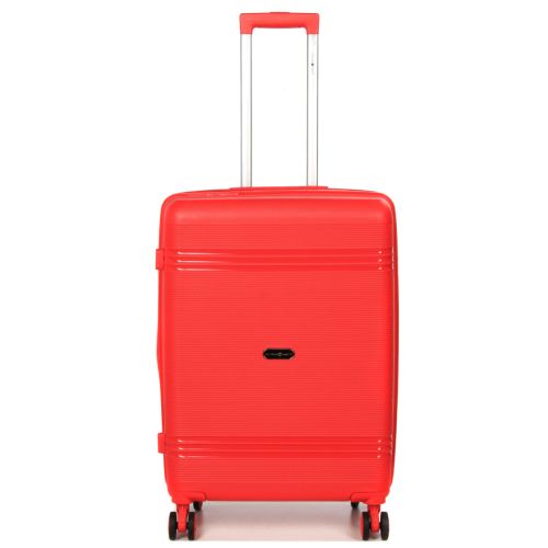 Чемодан средний M полипропилен Snowball 21204 67×47×27см 66+13л Красный
