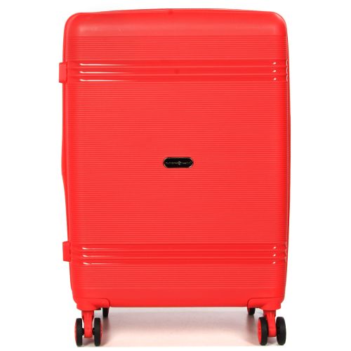 Чемодан средний M полипропилен Snowball 21204 67×47×27см 66+13л Красный
