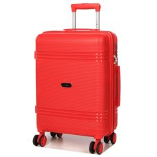 Чемодан маленький S полипропилен Snowball 21204 57×41×22см 36л Красный