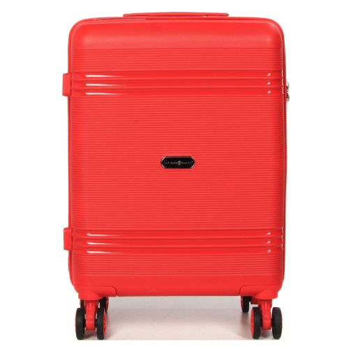 Чемодан маленький S полипропилен Snowball 21204 57×41×22см 36л Красный