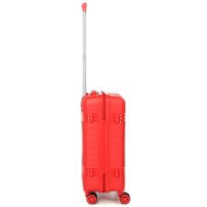 Чемодан маленький S полипропилен Snowball 21204 57×41×22см 36л Красный