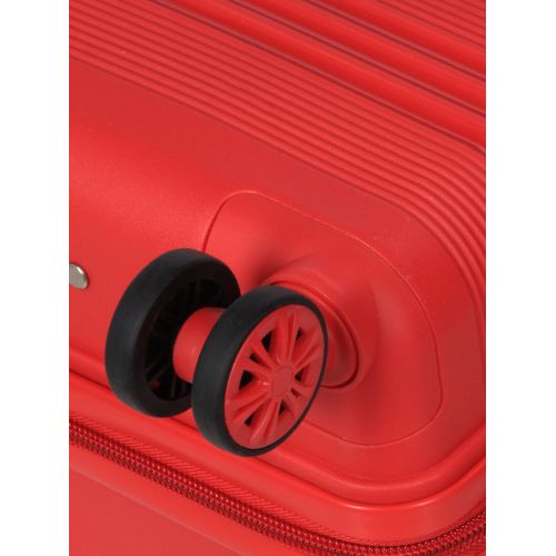 Чемодан маленький S полипропилен Snowball 21204 57×41×22см 36л Красный