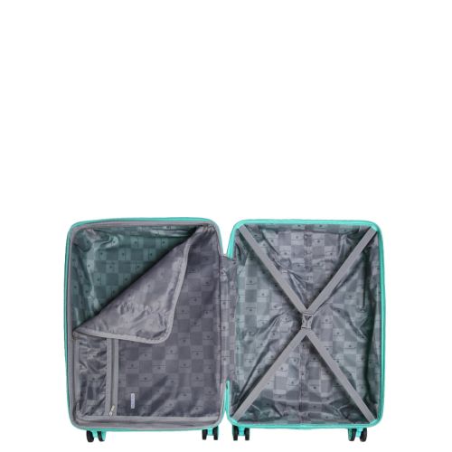 Чемодан средний M полипропилен Snowball 21204 67×47×27см 66+13л Мятный