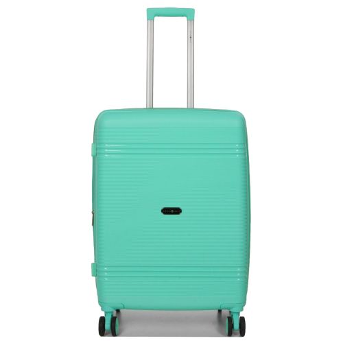 Чемодан средний M полипропилен Snowball 21204 67×47×27см 66+13л Мятный