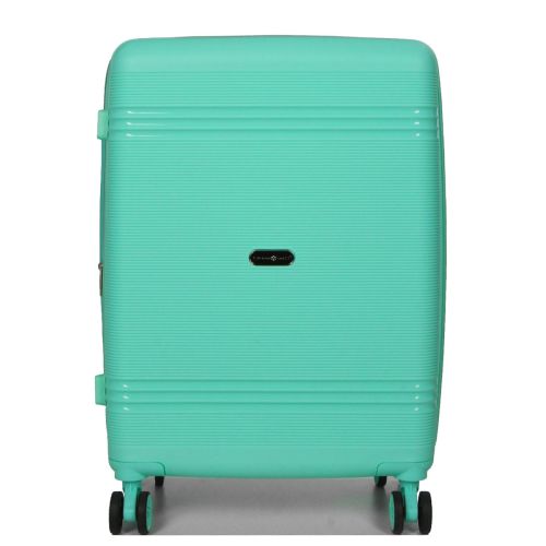 Чемодан средний M полипропилен Snowball 21204 67×47×27см 66+13л Мятный