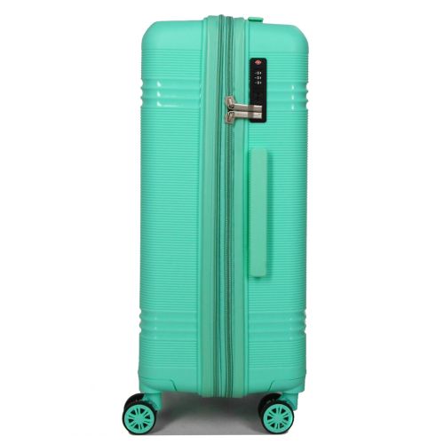 Чемодан средний M полипропилен Snowball 21204 67×47×27см 66+13л Мятный