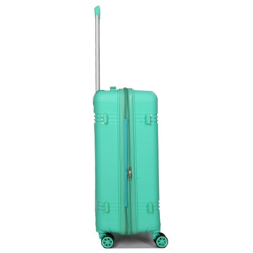 Чемодан средний M полипропилен Snowball 21204 67×47×27см 66+13л Мятный