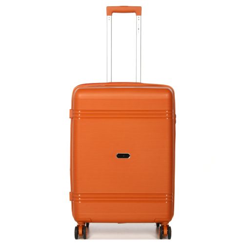 Чемодан средний M полипропилен Snowball 21204 67×47×27см 66+13л Оранжевый