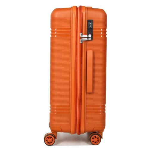 Чемодан средний M полипропилен Snowball 21204 67×47×27см 66+13л Оранжевый