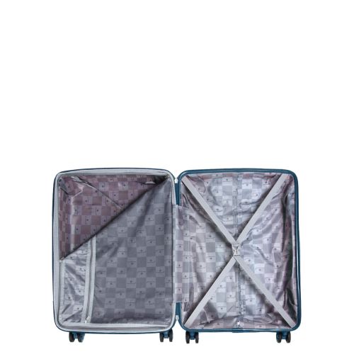 Чемодан средний M полипропилен Snowball 21204 67×47×27см 66+13л Синий