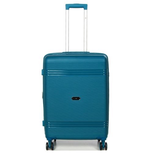 Чемодан средний M полипропилен Snowball 21204 67×47×27см 66+13л Синий