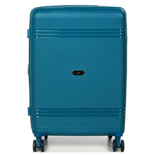 Чемодан средний M полипропилен Snowball 21204 67×47×27см 66+13л Синий