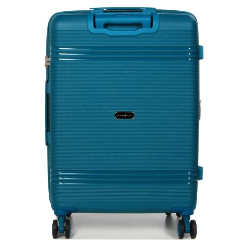 Чемодан средний M полипропилен Snowball 21204 67×47×27см 66+13л Синий