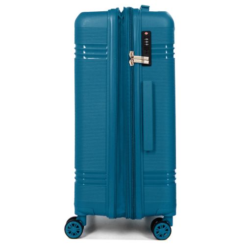 Чемодан средний M полипропилен Snowball 21204 67×47×27см 66+13л Синий