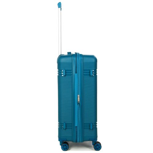 Чемодан средний M полипропилен Snowball 21204 67×47×27см 66+13л Синий