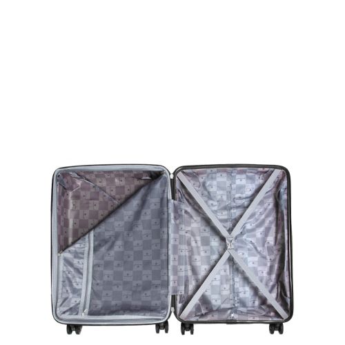 Чемодан средний M полипропилен Snowball 21204 67×47×27см 66+13л Черный