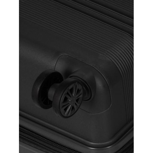 Чемодан средний M полипропилен Snowball 21204 67×47×27см 66+13л Черный
