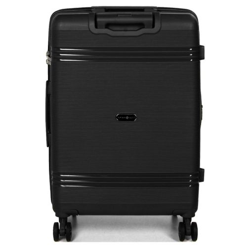 Чемодан средний M полипропилен Snowball 21204 67×47×27см 66+13л Черный