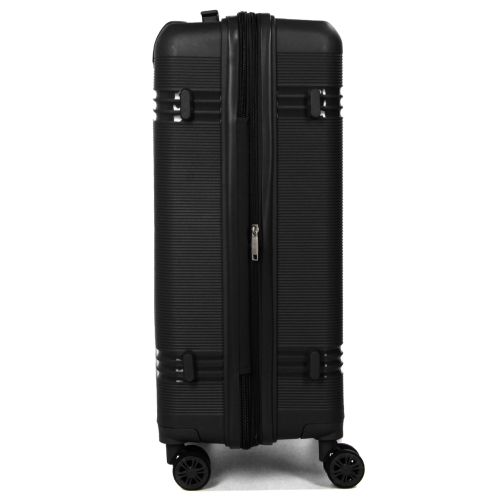 Чемодан средний M полипропилен Snowball 21204 67×47×27см 66+13л Черный