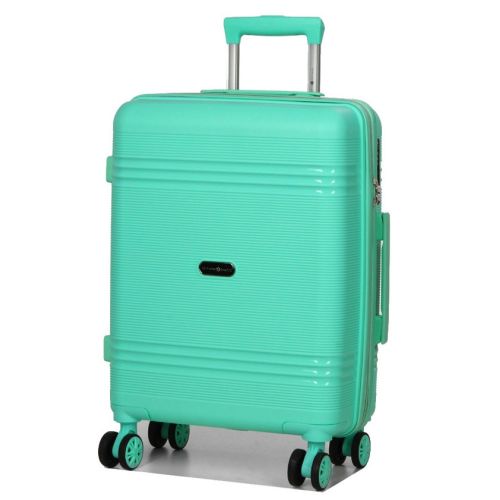 Чемодан маленький S полипропилен Snowball 21204 57×41×22см 36л Мятный