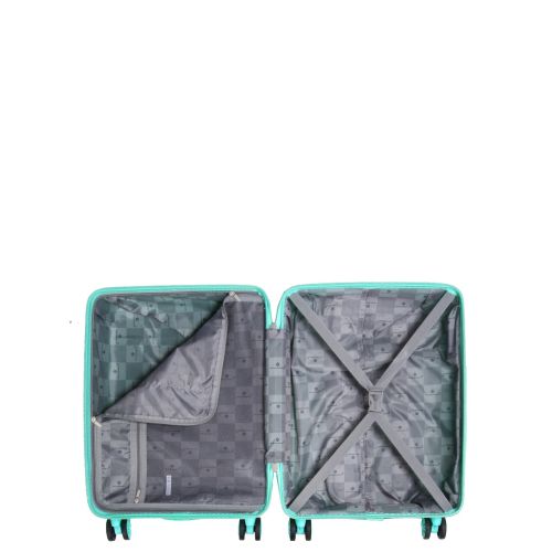 Чемодан маленький S полипропилен Snowball 21204 57×41×22см 36л Мятный