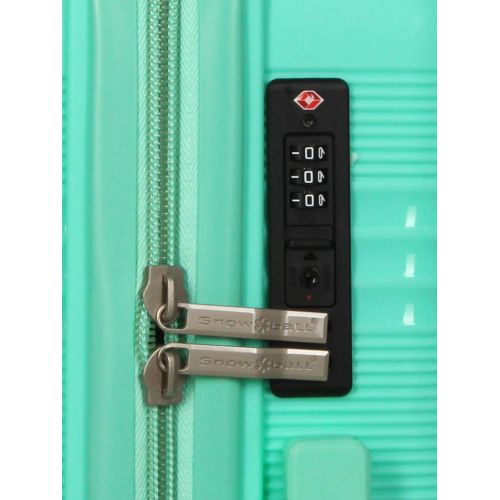 Чемодан маленький S полипропилен Snowball 21204 57×41×22см 36л Мятный