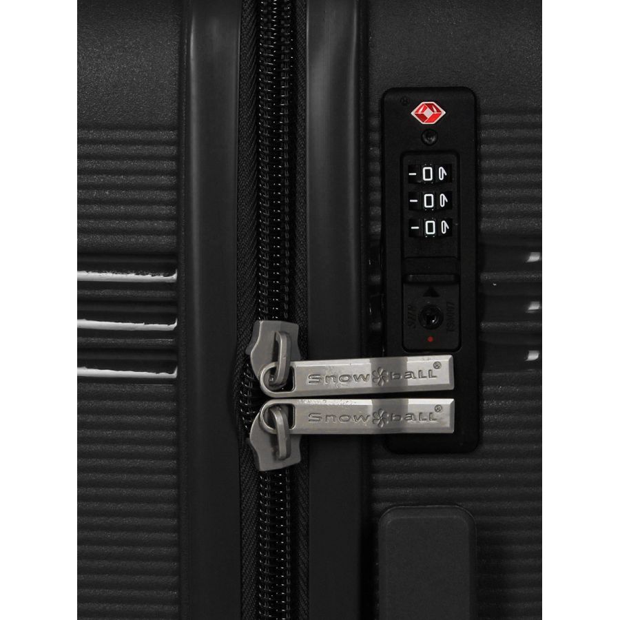 Чемодан мини XS полипропилен Snowball 21204 52×35×18см 25л Черный