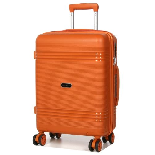 Чемодан маленький S полипропилен Snowball 21204 57×41×22см 36л Оранжевый