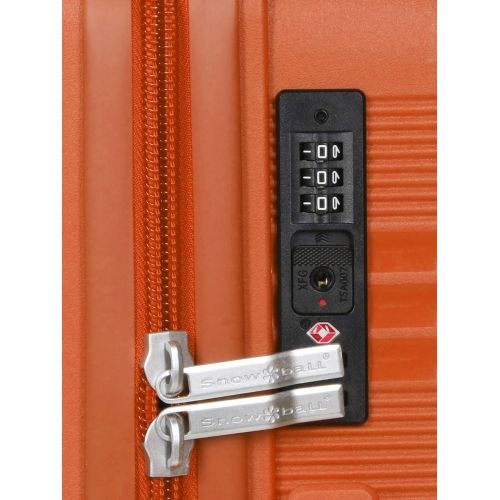 Чемодан маленький S полипропилен Snowball 21204 57×41×22см 36л Оранжевый