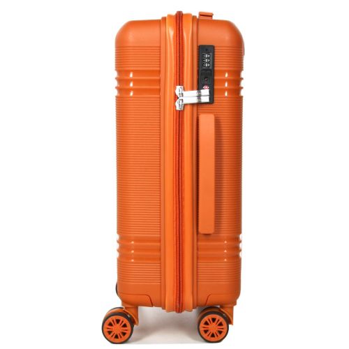Чемодан маленький S полипропилен Snowball 21204 57×41×22см 36л Оранжевый