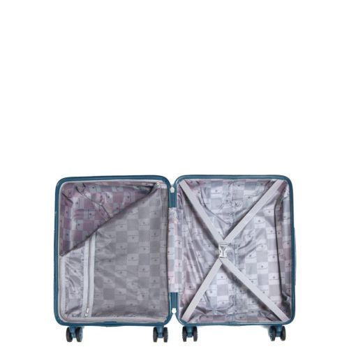 Чемодан маленький S полипропилен Snowball 21204 57×41×22см 36л Синий