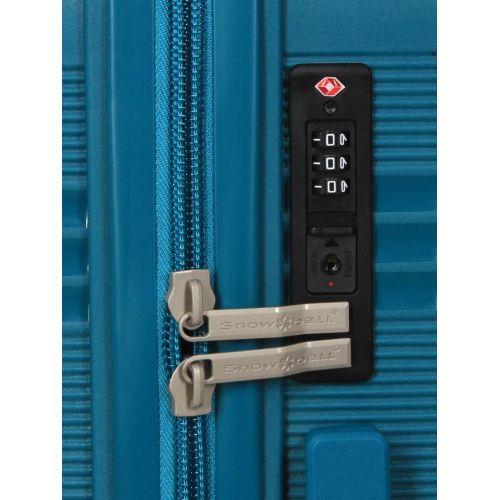 Чемодан маленький S полипропилен Snowball 21204 57×41×22см 36л Синий
