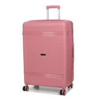 Чемодан большой L полипропилен Snowball 21204 76,5×53×31см 99+18л Розовое золото