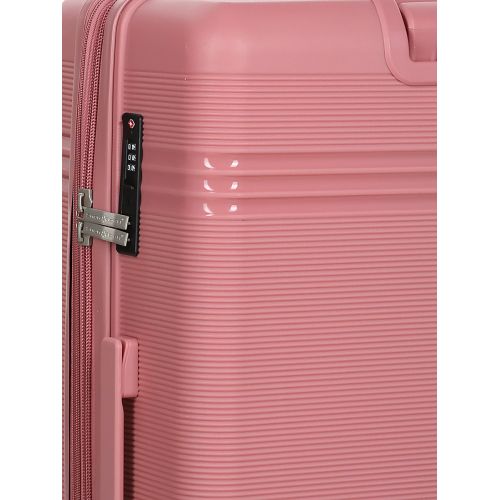 Чемодан большой L полипропилен Snowball 21204 76,5×53×31см 99+18л Розовое золото