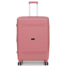 Чемодан большой L полипропилен Snowball 21204 76,5×53×31см 99+18л Розовое золото