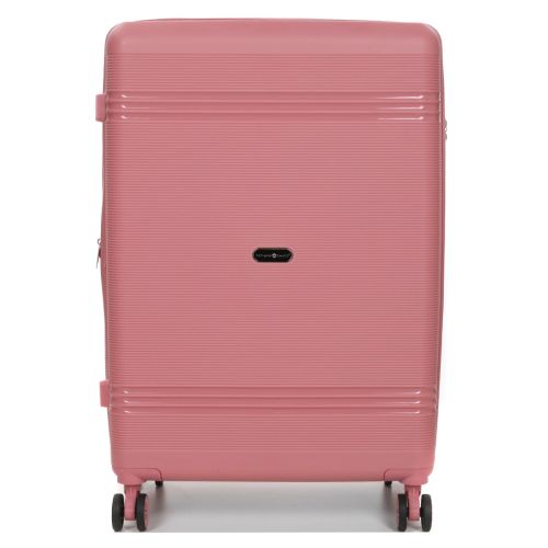 Чемодан большой L полипропилен Snowball 21204 76,5×53×31см 99+18л Розовое золото