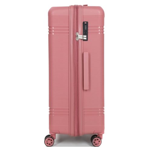 Чемодан большой L полипропилен Snowball 21204 76,5×53×31см 99+18л Розовое золото