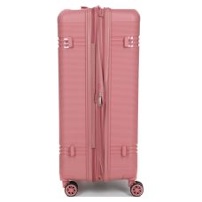 Чемодан большой L полипропилен Snowball 21204 76,5×53×31см 99+18л Розовое золото